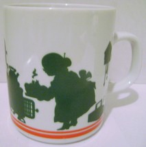 Milk Glass Mrs. Clause 1984  Avon  Silhouette  Mug - $8.00