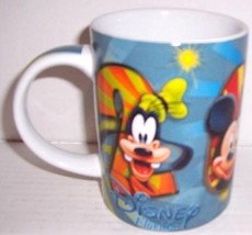 2012 Disney Florida &quot;Mickey Mouse &amp; Friends&quot; Extra Large Ceramic Mug By J. Leigh - £31.45 GBP