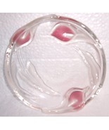 Mikasa Clear/Rose Colored Glass Crystal Candy Serving Dish - $18.71