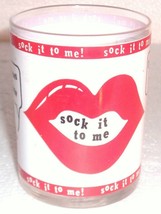&quot;Sock It To Me&quot; Red Hot Kissing Lips Novelty Beer Glass - £19.59 GBP