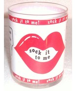 &quot;SOCK IT TO ME&quot; RED HOT KISSING LIPS NOVELTY BEER GLASS - $24.99