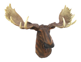 Zeckos North American Moose Head Bust Wall Hanging - £87.04 GBP