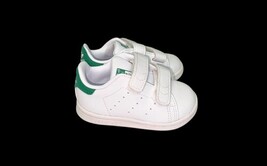 Adidas Stan Smith Toddler Shoes White Green Size 4K – Used Once, Excellent Cond image 3