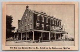 Shepherdstown PA Hill-Top Inn Chicken Waffle Dinners Gas Pumps Postcard C48 - $12.95