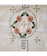 Vintage Table Runner Embroidery FOR CRAFTING 68x22 Inch Pink Blue - $14.00