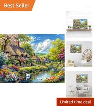 DIY 5D Diamond Art Painting Kit for Adults - Spring Landscape 12x16 Inch - $14.80
