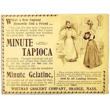 Whitman Minute Tapioca Gelatine 1897 Advertisement Victorian Desserts AD... - $374.75 MXN