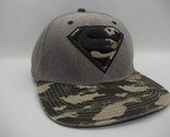 Superman Hat Camo Gray Snapback Baseball Cap - $19.99