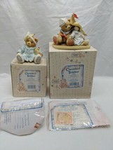 Lot Of (2) Cherished Teddies Kiss The Heart And Zachary With Sailboat - £27.96 GBP