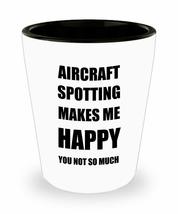 Aircraft Spotting Shot Glass Shotglass Lover Fan Funny Gift Idea For Liq... - $12.84