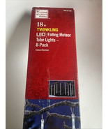Home Accents Holiday 8 Ct 18 in Twinkling LED Falling Meteor Tube Lights - $19.79