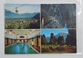 Postcard Bad Ragaz Pizol Bahn Switzerland Collage Points of Interest  A4 - £9.23 GBP