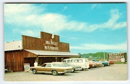 Hillbilly Restaurant Postcard Parking Old Cars Grand Rivers Lake City Kentucky - £4.87 GBP