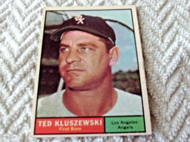 1961   TOPPS  # 65   TED  KLUSZEWSKI    ANGELS       NM /  MINT  OR  BET... - £21.98 GBP