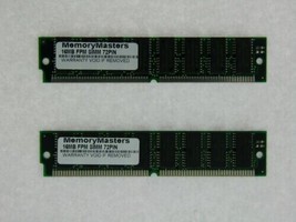 32MB (2x16MB) 72pin 60ns FPM SIMM non-Parity Memory 4MBx32-60 - £9.91 GBP