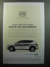 2007 Nissan Murano Ad - These crash test results were no accident - £14.62 GBP