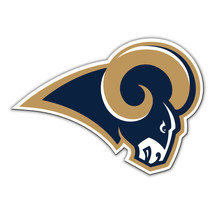 NFL Los Angeles Ram 12 inch Auto Magnet Die-Cut Right Facing Logo by Fre... - £14.03 GBP