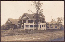 Fort Fairfield, Maine RPPC 1920 - Dirt Road, Main Street View Postcard #41 - £15.44 GBP