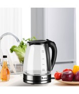 1.8L Electric High Borosilicate Glass Kettle 1500W Fast Boiling Hot Wate... - £30.64 GBP