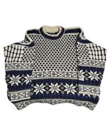 VTG Dale of Norway Sweater Men&#39;s Large Wool Nordic Snowflake Pullover 80... - $205.93 CAD