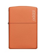 Zippo Windproof Lighter Orange Matte w/Zippo Logo - $869.74 MXN