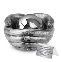 the Hands Of Angel Unique Child Urn, Handmade stainless steel Cremation Urn S - £210.61 GBP+