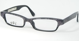 OGI A7041 158 Negro/Purpurina Gris Piel de Serpiente Gafas 50-17-140 Alemania - $76.65