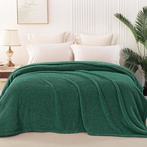 Queen Size Fuzzy Fleece Blanket, Fluffy Warm Soft Jacquard Bed Blankets For Fall - £31.49 GBP