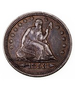 1853 Arrows and Rays 25C Seated Quarter in Extra Fine XF Condition Stron... - $4,704.00 MXN