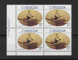 Canada  -  SC#862 Imprint  LL Mint NH  - 17 cent Ned Hanlan issue  - $0.93