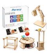 5 Set Stem Kits, Wooden Building Kits, Stem Projects For Kids Ages 8-12,... - £31.92 GBP