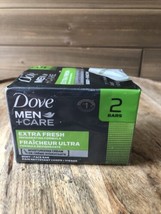 Dove Men+Care Extra Fresh Body and Face Bar 3.75oz X 2 Bar - £7.55 GBP