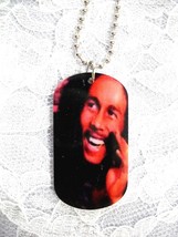NEW MUSIC MAN BOB MARLEY REAL COLOR PHOTO PENDANT 25&quot; BALL CHAIN NECKLACE - $3.37