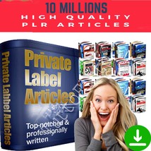 ⭐10 MILLION Private Label Right PLR Articles - All NICHES -Seo Optimized - £5.53 GBP