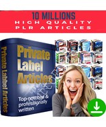 ⭐10 MILLION Private Label Right PLR Articles - All NICHES -Seo Optimized - $9.57 CAD