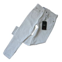 NWT Levi&#39;s 501 Skinny in Don&#39;t Mind If I Do White Destroyed Rigid Jeans 27 x 28 - £40.49 GBP