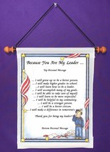 Because You Are My Leader {Boy Scouts} - Personalized Wall Hanging (122-1b) - £15.92 GBP