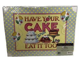 2010 Mary Engelbreit Paper Placemats Have Your Cake And Eat It Too Party... - $16.83
