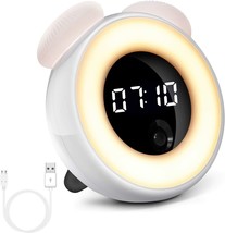 Alarm Clock for Smart Induction Endless Lighting Cartoon Electronic Digi... - $22.24