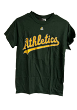 Majestic Uomo S Coco Croccante #4 Oakland Athletics Player T-Shirt, Verd... - £13.93 GBP
