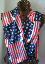 American Flag Scarf Long 13&quot;x60&quot; Face Cover USA Washable Dry US Seller  ... - $12.86