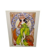 Field Mouse Fem Furry Character Mucha Goddess Terrie Smith Art 2001 Litt... - €79,64 EUR