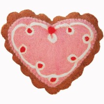 Fair Trade Holiday Handmade Red Gingerbread Heart Christmas Tree Ornament - £8.50 GBP