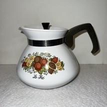 Vintage Corning Ware 6-Cup Tea Pot P-104-8 Spice of Life &quot;Le The&quot; With Lid - $19.79