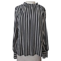 Striped Long Sleeve Blouse Size Medium  - $34.65