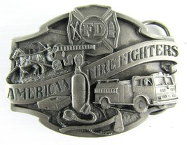 American Firefighters Siskiyou Vintage 1988 Metal Heavy Belt Buckle - £15.20 GBP