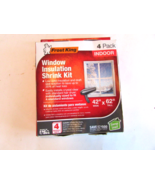 Frost King 4 Pack Indoor Window Insulation Shrink Kit Easy to Use 42&quot; x ... - €5,88 EUR