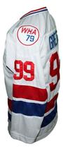 Wayne Gretzky #99 Wha Retro Hockey Jersey New White Any Size image 4