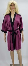 Linea Donatella Satin Wrap Robe, Size Medium - $11.88