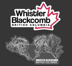 Whistler/Blackcomb - BC Canada - Ski Resort Stickers - Two (2) Sticker C... - $9.99